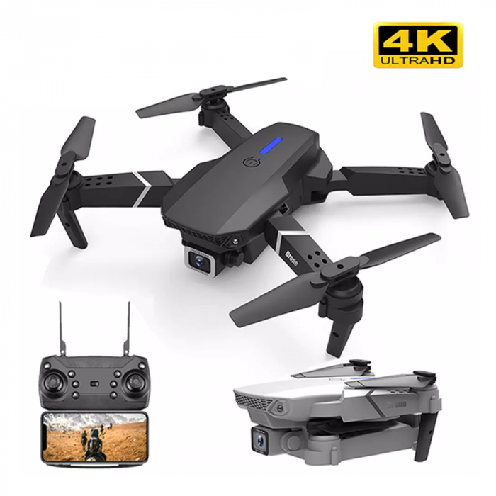 DRONE CON CAMARA FRONTAL Y CENTRAL 4K 3 VELOCIDADES
