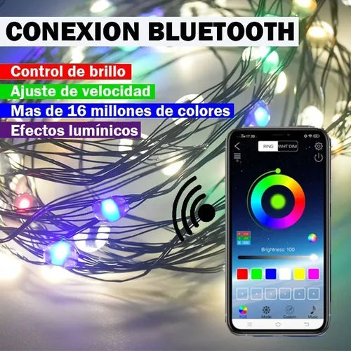 Guirnalda Led Multicolor - App Bluetooth Usb 10m