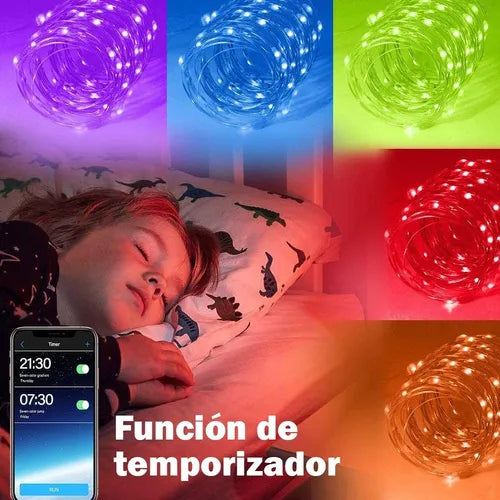 Guirnalda Led Multicolor - App Bluetooth Usb 10m