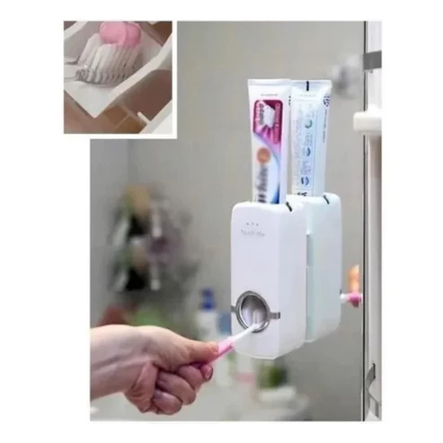 Dispenser Pasta Dental + Porta Cepillo
