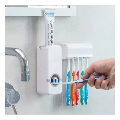 Dispenser Pasta Dental + Porta Cepillo