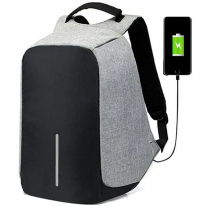 Mochila porta notebook antirrobo impermeable USB lavable