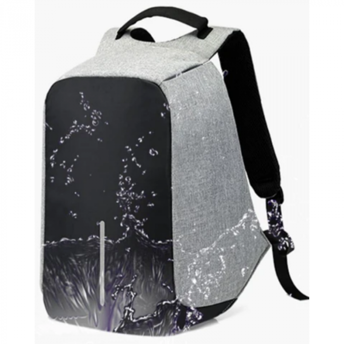 Mochila porta notebook antirrobo impermeable USB lavable