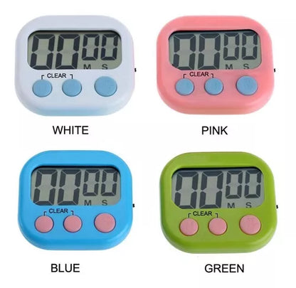 Timer Reloj Cocina Temporizador Digital Con Alarma + Iman (Color según stock)