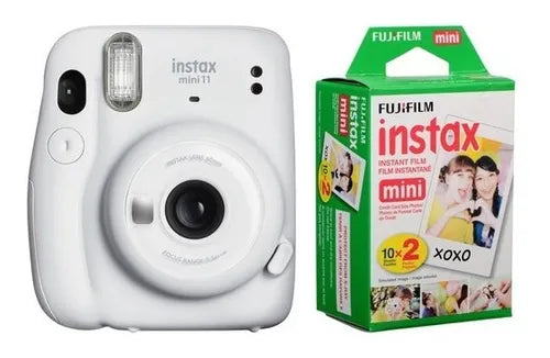 Cámara Instantanea Fujifilm Instax Mini 11 Selfie + 20 Fotos (BLANCO)