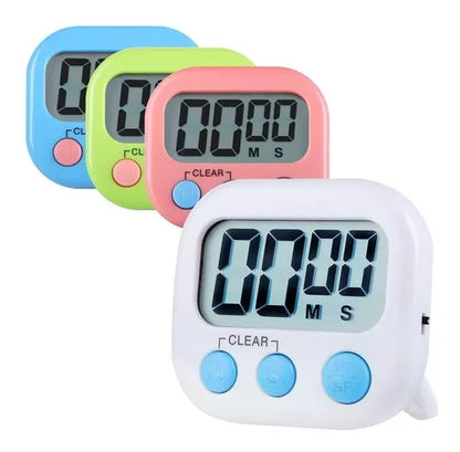 Timer Reloj Cocina Temporizador Digital Con Alarma + Iman (Color según stock)